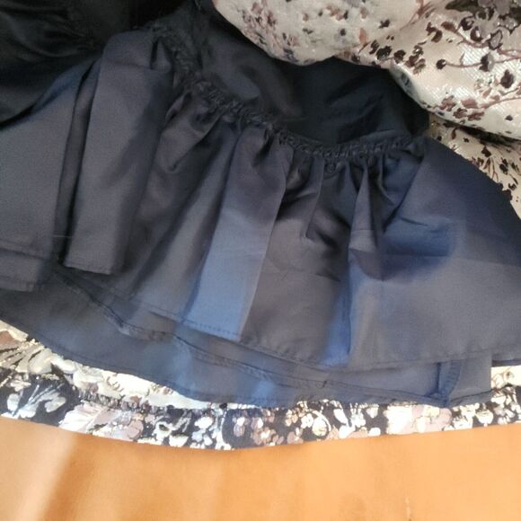 Bonnie Jean Girls Dress 3T Navy Pink Brocade Holiday Christmas Outfit - Picture 8 of 14